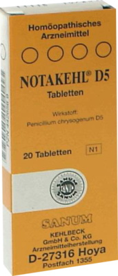 NOTAKEHL D 5 Tabletten 20 St von SANUM-KEHLBECK GmbH & Co. KG