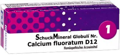 SCHUCKMINERAL Globuli 1 Calcium fluoratum D12 7.5 g von SCHUCK GmbH Arzneimittelfabrik