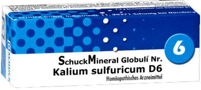 SCHUCKMINERAL Globuli 6 Kalium sulfuricum D6 7.5 g von SCHUCK GmbH Arzneimittelfabrik