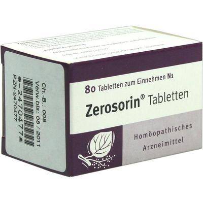 ZEROSORIN Tabletten 80 St von SCHUCK GmbH Arzneimittelfabrik