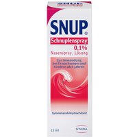 SNUP Nasen- & Schnupfenspray 0,1% mit Meerwasser von SNUP