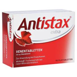 "Antistax extra Venentabletten 90 Stk., bei Krampfadern & Besenreiser Filmtabletten 90 Stück" von "STADA Consumer Health Deutschland GmbH"