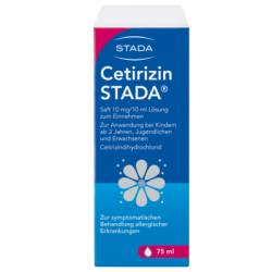 CETIRIZIN STADA Saft 10 mg/10 ml 75 ml von STADA Consumer Health Deutschland GmbH