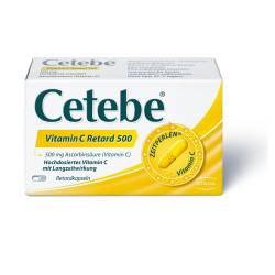 "Cetebe Vitamin C Retard 500mg Hartkapseln 120 Stück" von "STADA Consumer Health Deutschland GmbH"