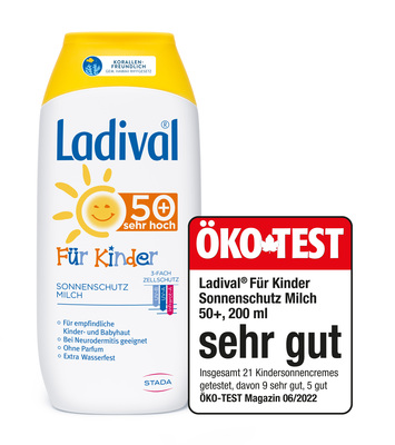 LADIVAL Kinder Sonnenmilch LSF 50+ 200 ml von STADA Consumer Health Deutschland GmbH