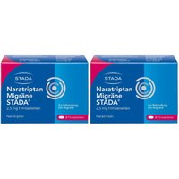 Naratriptan Migräne Stada® 2,5 mg lindert Migränekopfschmerzen mit und ohne Aura von STADA