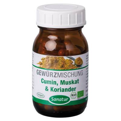 "CUMIN Muskat & Koriander Gewürzmischung Kapseln 90 Stück" von "Sanatur GmbH"