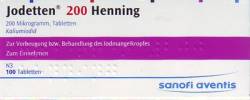 Jodetten 200 Henning 200 Mikrogramm von Sanofi-Aventis Deutschland GmbH