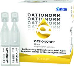 CATIONORM SD sine Einzeldosispipetten 30X0.4 ml von Santen GmbH