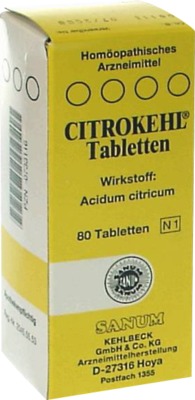 CITROKEHL Tabletten von Sanum-Kehlbeck GmbH & Co. KG