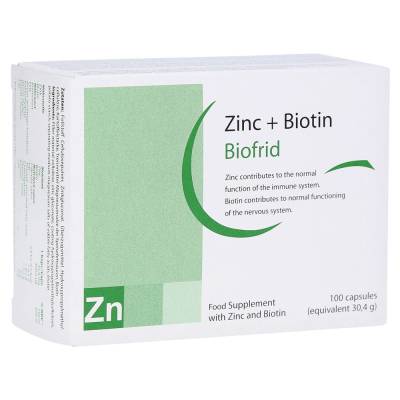 ZINK+BIOTIN Kapseln 100 St Kapseln von Biofrid GmbH & Co. KG