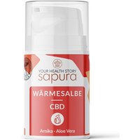 CBD Wärmesalbe mit Arnika + Teufelskralle + Aloe Vera | CBD Salbe extra stark | Sapura® von Sapura