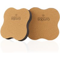 Yoga Knie Pad 2er Set - Kork - Kniekissen Kniepolster Reha | Sapura® von Sapura