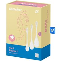 Liebeskugel-Set 'Yoni Power 1' aus Silikon | Training für starken Beckenboden | Satisfyer von Satisfyer