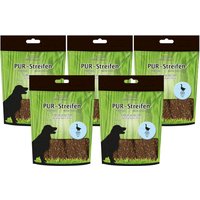 Pur Streifen Gans - Kausnack für Hunde - Hundeleckerlie ohne Zusatzstoffe von Schecker