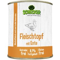 Schecker Fleischtopf mit Ente - getreidefrei - glutenfrei - in Deutschland herstellt von Schecker