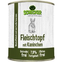 Schecker Fleischtopf mit Kaninchen - getreidefrei - glutenfrei - in Deutschland herstellt von Schecker