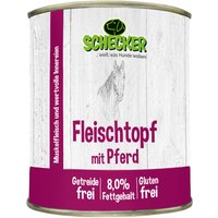 Schecker Fleischtopf mit Pferd - getreidefrei - glutenfrei - in Deutschland herstellt von Schecker
