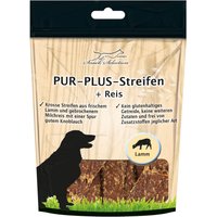 Schecker Pur-Plus-Streifen Lamm mit Reis - sind frei von Zusatzstoffen jeglicher Art von Schecker