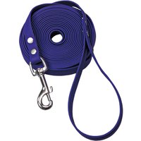 Schecker blaue Biothane® Schleppleine mit Handschlaufe - 5m 16mm von Schecker