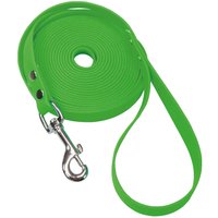 Schecker - grün - Biothane® Schleppleine mit Handschlaufe - 5 m / 13 mm extrem strapazierfähig von Schecker