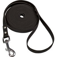 Schecker schwarze Biothane® Schleppleine mit Handschlaufe - 5m/16mm - extrem widerstandsfähig von Schecker