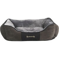 Scruffs® Chester Box Bett - Graphit - hochwertig - Anti-Rutsch-Noppen - Plüschstoff von ScruffS®