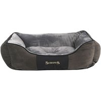 Scruffs® Chester Box Bett - Graphit - hochwertig - Anti-Rutsch-Noppen - Plüschstoff von ScruffS®