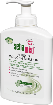 SEBAMED flüssig Waschemulsion m.Olive m.Spender 200 ml von Sebapharma GmbH & Co.KG