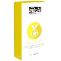 Secura *Test The Best* Sortiment mit Secura-Kondomen (vier beliebte Sorten) von Secura