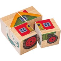 Spiel & Puzzle - Bilderwürfel, Farm, 4 Teile von Selecta