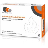 self-diagnostics CRP Selbsttest zum Nachweis von C-reaktivem Protein im Blut von Self-Diagnostics