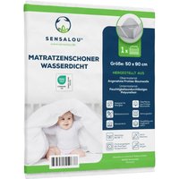 Sensalou Matratzenschoner Wasserdicht - Nässeschutz Matratzenauflage 50x90cm von Sensalou