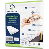 Sensalou Spannbettlaken wasserdicht 90 x 200 cm Betttuch Inkontinetz 2er Pack von Sensalou