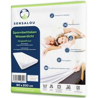 Sensalou Spannbettlaken wasserdicht 90 x 200 cm Spannbetttuch Bettbezug von Sensalou