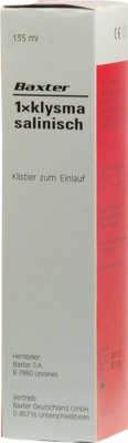 Baxter 1 x klysma salinisch von Serumwerk Bernburg AG