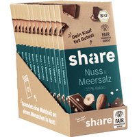 share Bio Schokoladentafel Nuss & Meersalz von Share