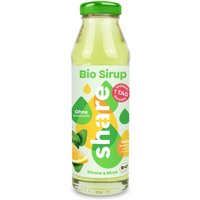 share Bio Sirup Zitrone-Minze in Glas pfandfrei von Share