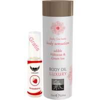 Shiatsu - Körperöl Massageöl mit Aroma Duft Geschmack Grüner Tee und Hibiscus von Shiatsu