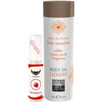 Shiatsu - Körperöl Massageöl mit Aroma Duft Geschmack Grüner Tee und Mandarine von Shiatsu