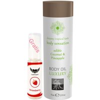 Shiatsu - Körperöl Massageöl mit Aroma Duft Geschmack Kokosnuss und Ananas von Shiatsu