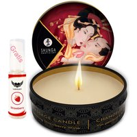 Shunga - Massagekerze mit Aroma Erdbeere von Shunga