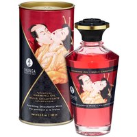 Shunga - Massageöl mit Aroma Erdbeere von Shunga