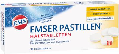 EMSER Pastillen ohne Menthol zuckerfrei 30 St von Sidroga Gesellschaft für Gesundheitsprodukte mbH