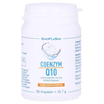 "COENZYM Q10 UBICHINON Mono-Kapseln 100 mg 60 Stück" von "SinoPlaSan GmbH"