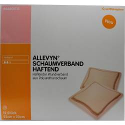 ALLEVYN Schaumverband 22x23 cm haftend von Smith & Nephew GmbH - Woundmanagement