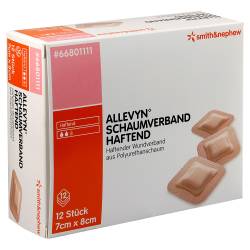 "ALLEVYN Schaumverband 7x8 cm haftend 12 Stück" von "Smith & Nephew GmbH - Woundmanagement"