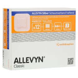 ALLEVYN Silber Schaumverb.7x8 cm haftend 12 St Verband von Smith & Nephew GmbH - Woundmanagement