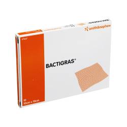 "BACTIGRAS antiseptische Paraffingaze 10x10 cm 10 Stück" von "Smith & Nephew GmbH - Woundmanagement"