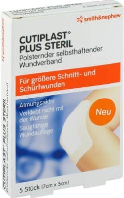 CUTIPLAST Plus steril 5x7 cm Verband von Smith & Nephew GmbH - Woundmanagement